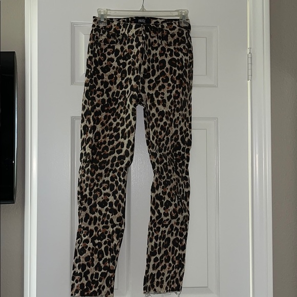 Paige Leopard Jeans - Picture 1 of 5